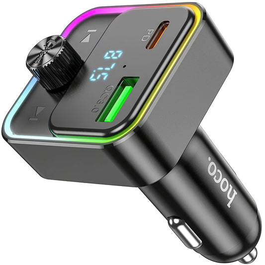 Modulator FM Bluetooth HOCO E81, 1 x USB-A - 1 x USB-C