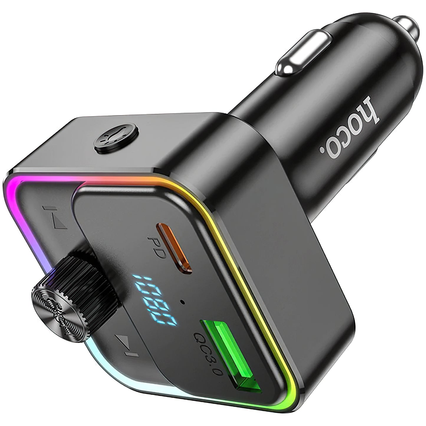 Modulator FM Bluetooth HOCO E81, 1 x USB-A - 1 x USB-C