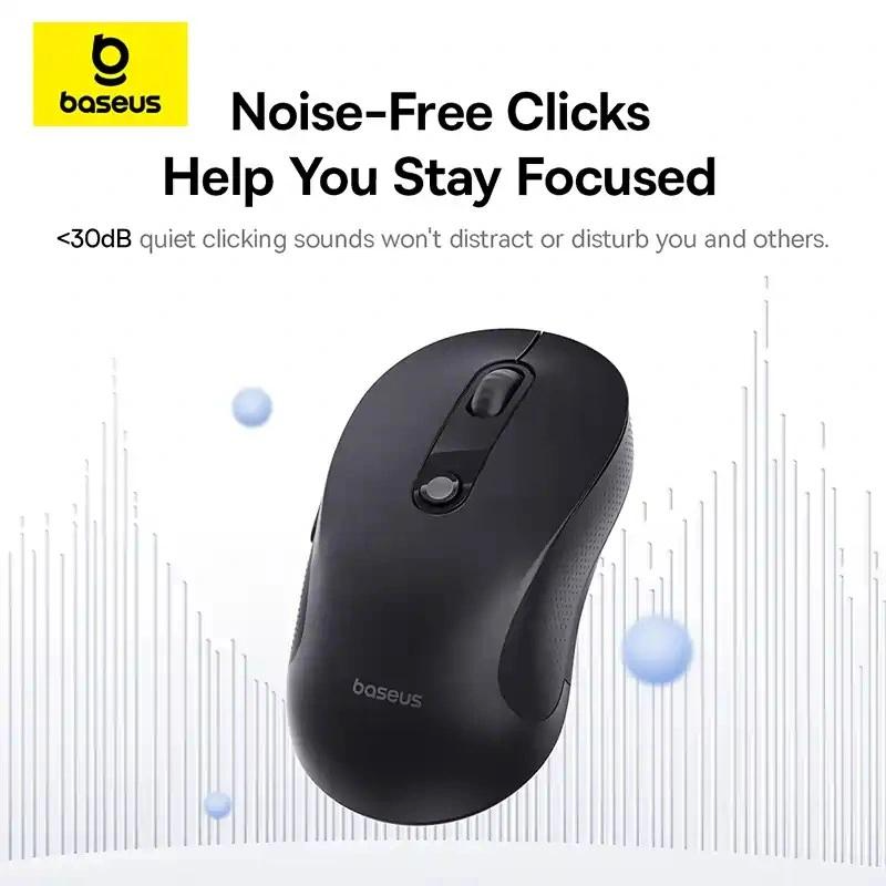 Mouse Wireless Baseus F02, 1600DPI, BT, Negru B0203203