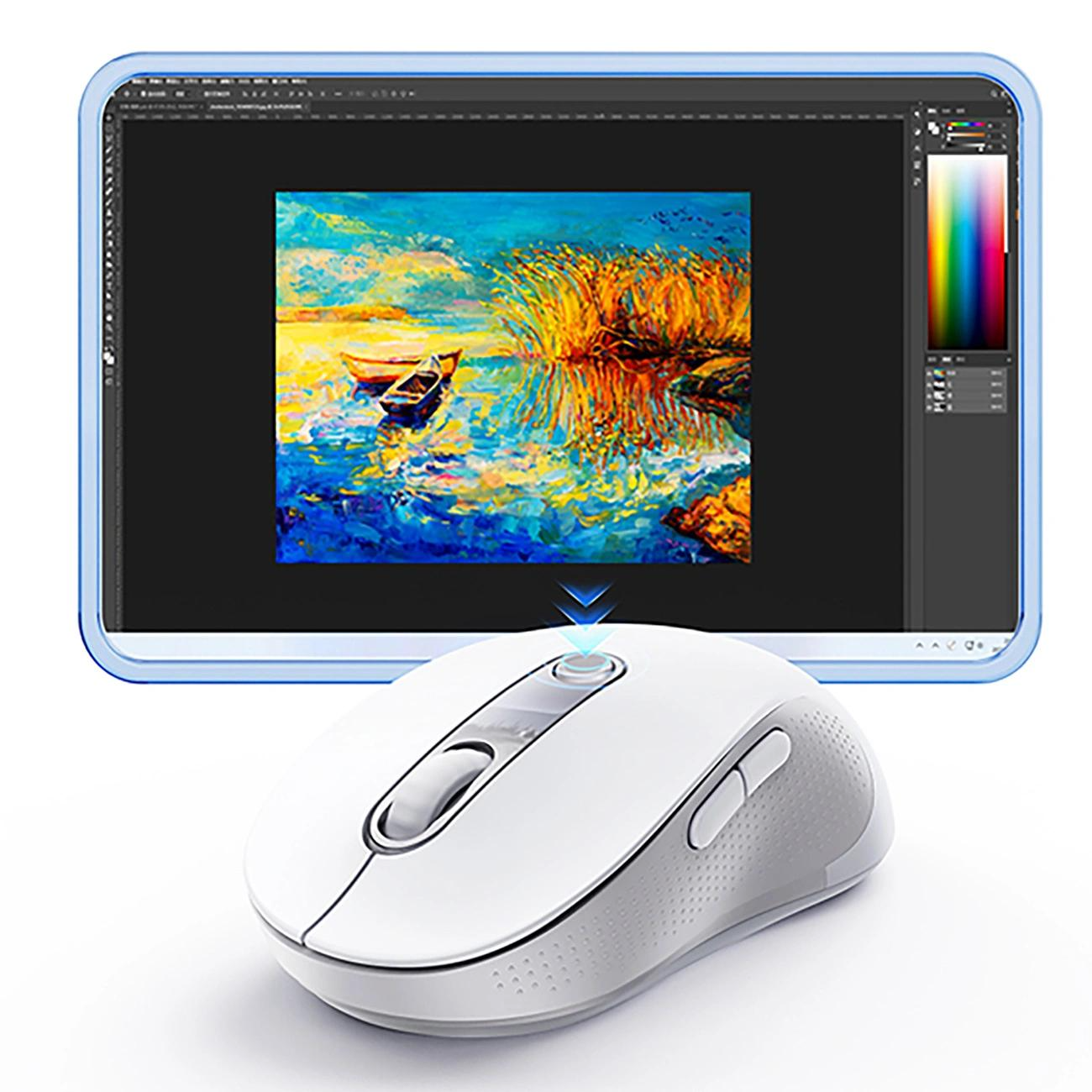 Mouse Wireless Baseus F02, 1600DPI, Wi-Fi, Alb B0203302