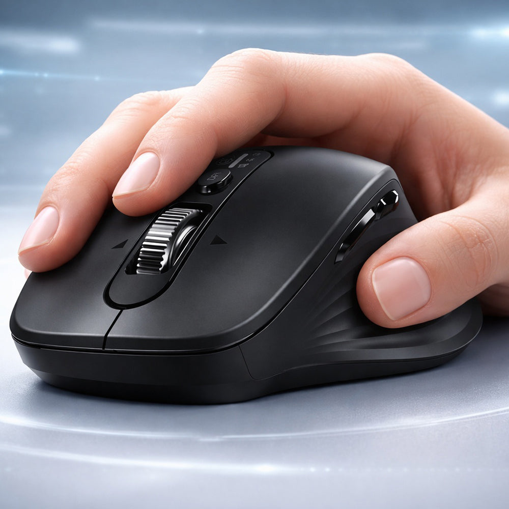 Mouse Wireless UGREEN M752 (75498B), 5000DPI, BT / Wi-Fi, Negru