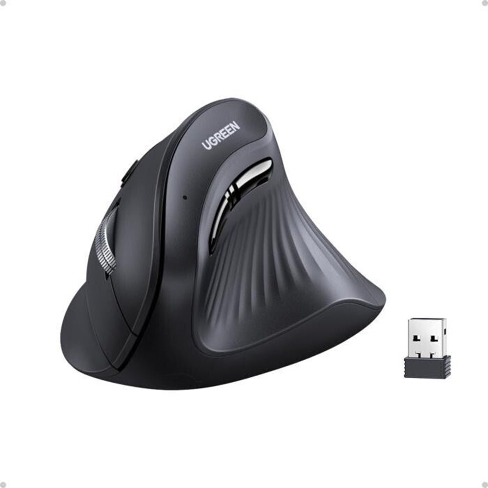 Mouse Wireless UGREEN MU008, 4000DPI, BT / Wi-Fi, Negru