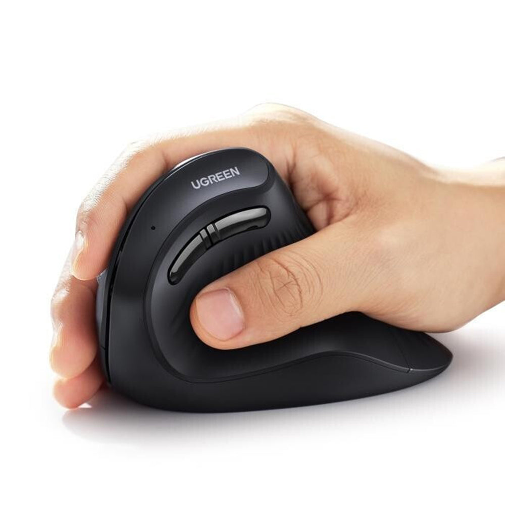 Mouse Wireless UGREEN MU008, 4000DPI, BT / Wi-Fi, Negru