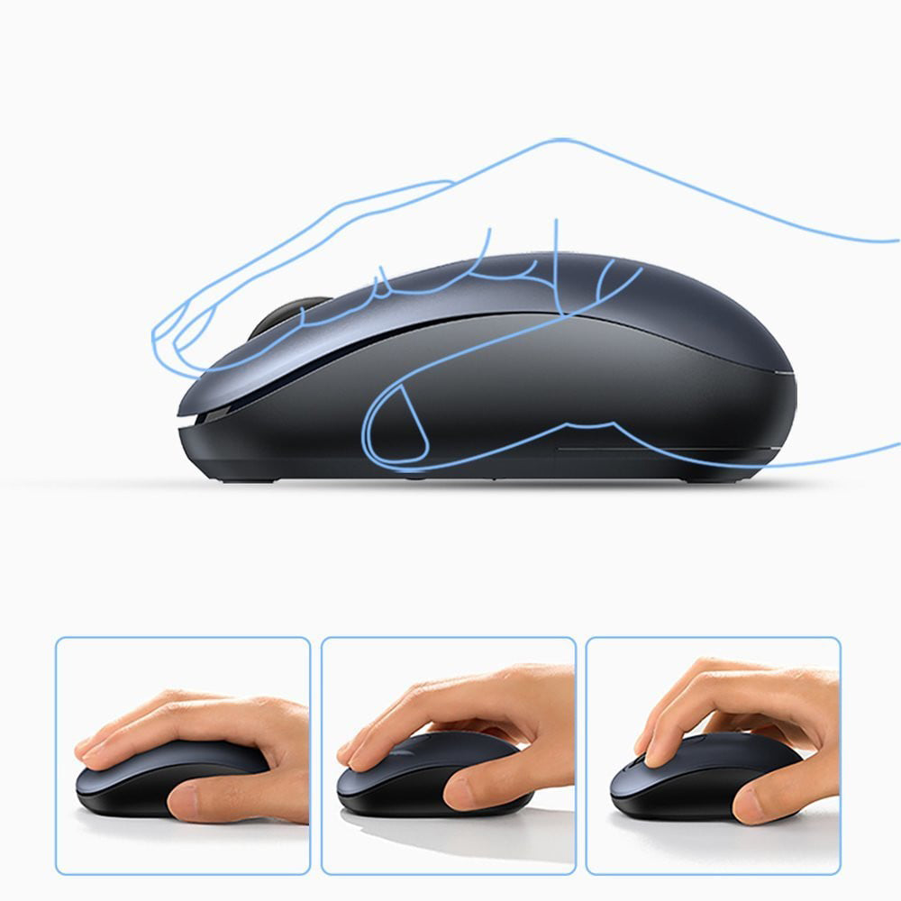 Mouse Wireless UGREEN MU105, 2400DPI, Bleumarin