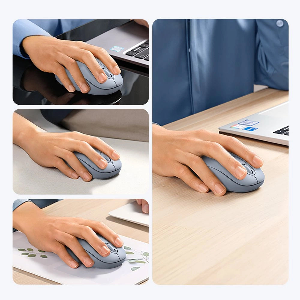 Mouse Wireless UGREEN MU105, 2400DPI, Albastru