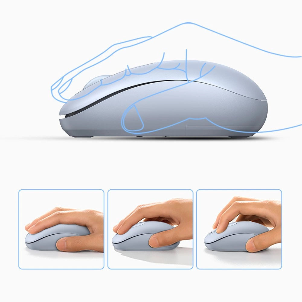 Mouse Wireless UGREEN MU105, 2400DPI, Albastru