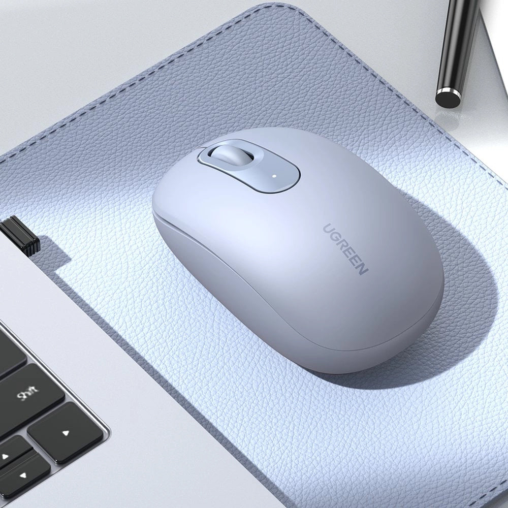 Mouse Wireless UGREEN MU105, 2400DPI, Albastru