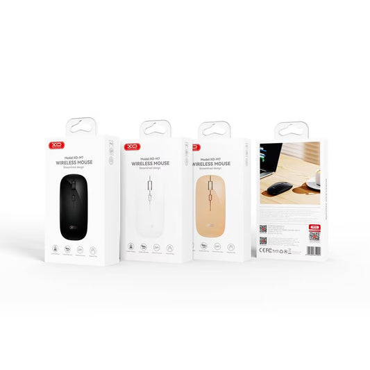 Mouse Wireless XO Design M7 Stylish Glossy, Alb