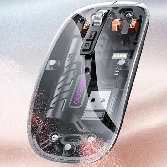 Mouse Wireless Yesido KB29, 800DPI - 1600DPI, BT / Wi-Fi, Alb