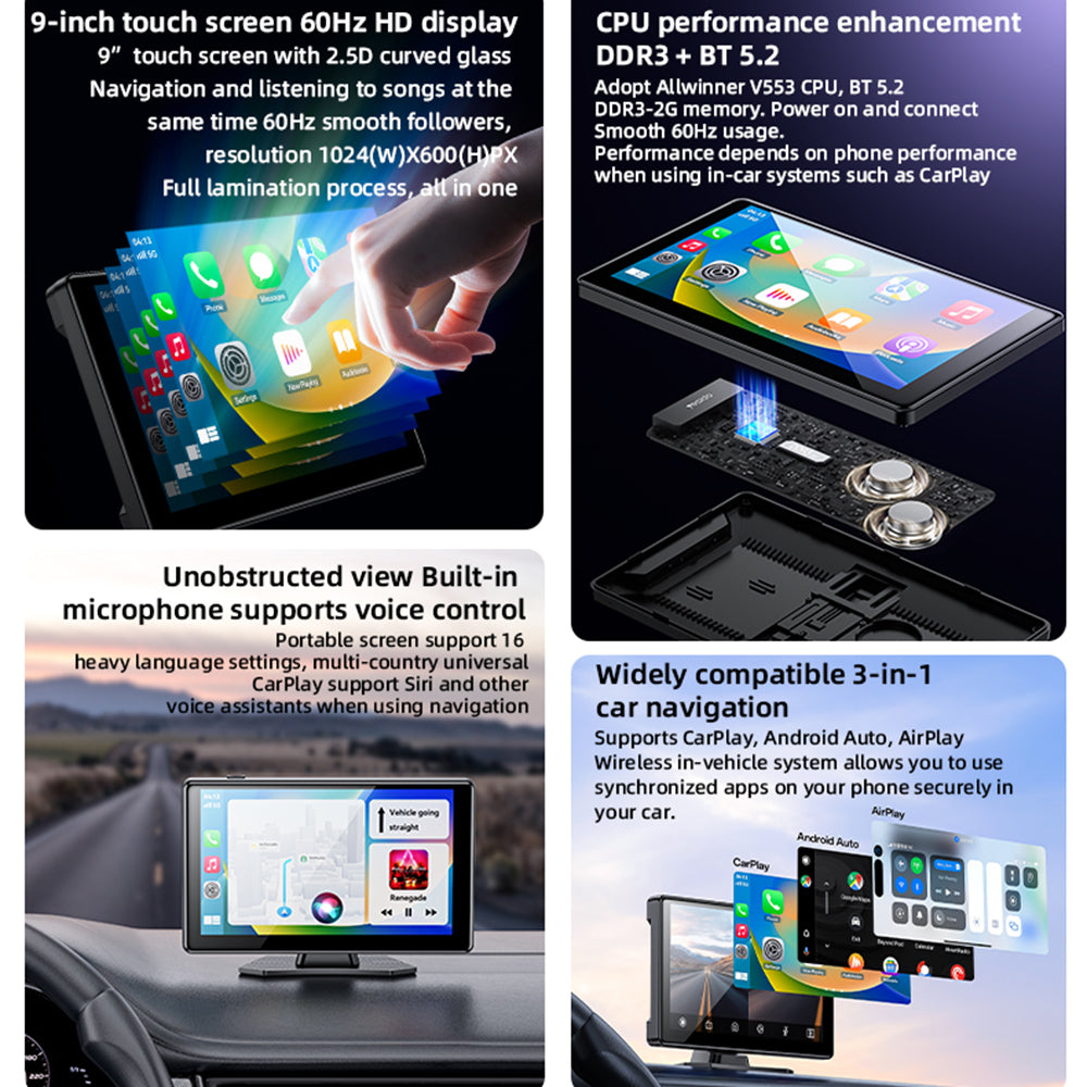 Navigatie Auto Yesido KM18, Wi-Fi, 9inch
