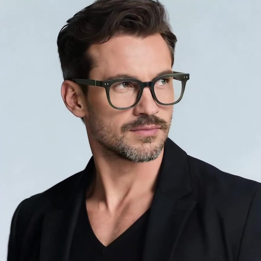 Ochelari De Calculator Barbati Techsuit 2229, Anti-Blue Light, Maro Deschis