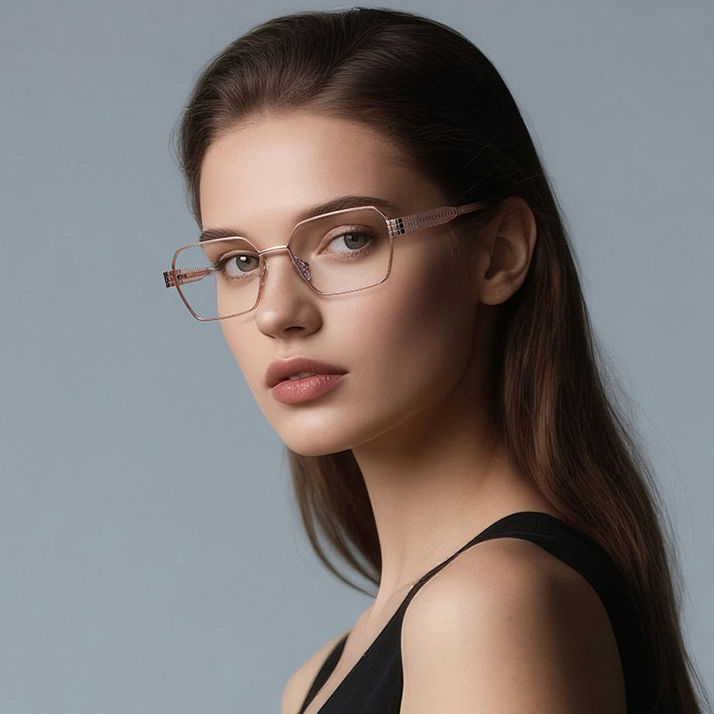 Ochelari De Calculator Dama Techsuit 3161, Anti-Blue Light, Negri Aurii