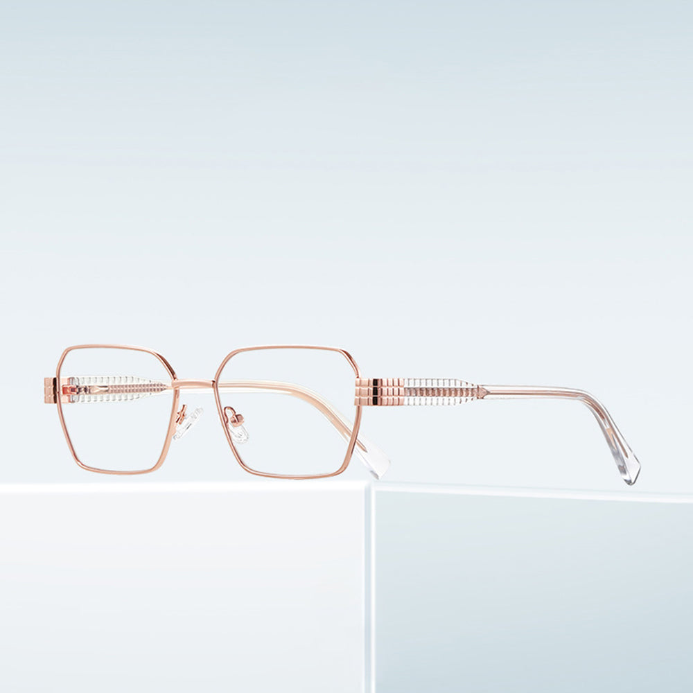 Ochelari De Calculator Dama Techsuit 3161, Anti-Blue Light, Negri Aurii