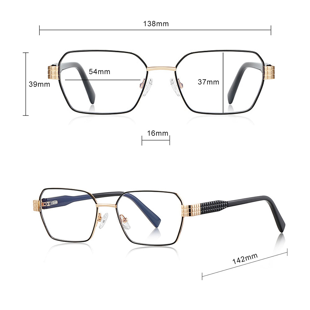 Ochelari De Calculator Dama Techsuit 3161, Anti-Blue Light, Negri Aurii