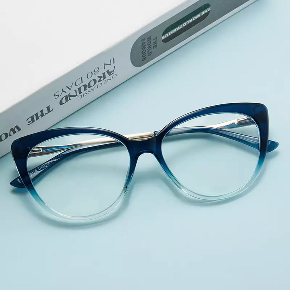 Ochelari De Calculator Dama Techsuit F5018-C42, Anti-Blue Light, Crem Maro