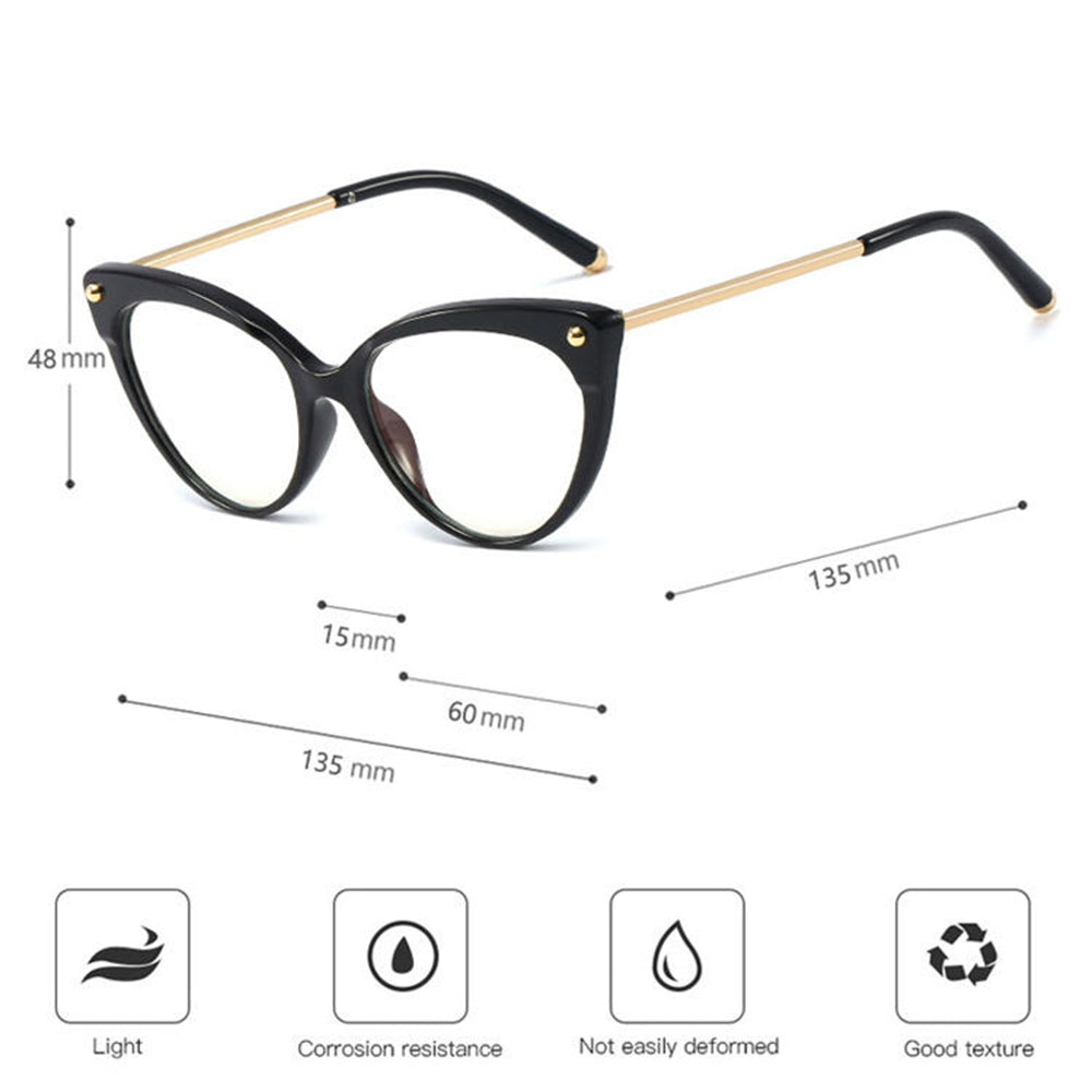 Ochelari De Calculator Dama Techsuit F93308, Anti-Blue Light, Negri