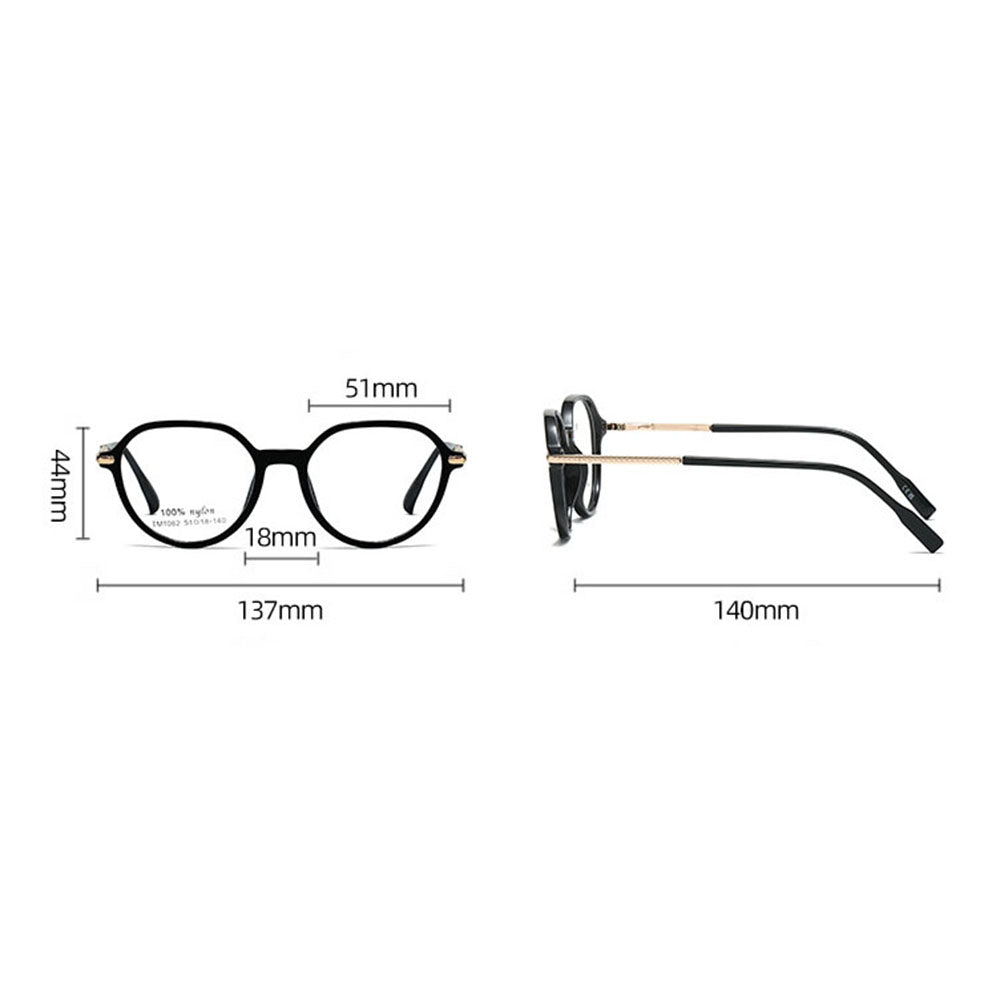 Ochelari De Calculator Unisex Techsuit TM1062, Anti-Blue Light, Maro Deschis