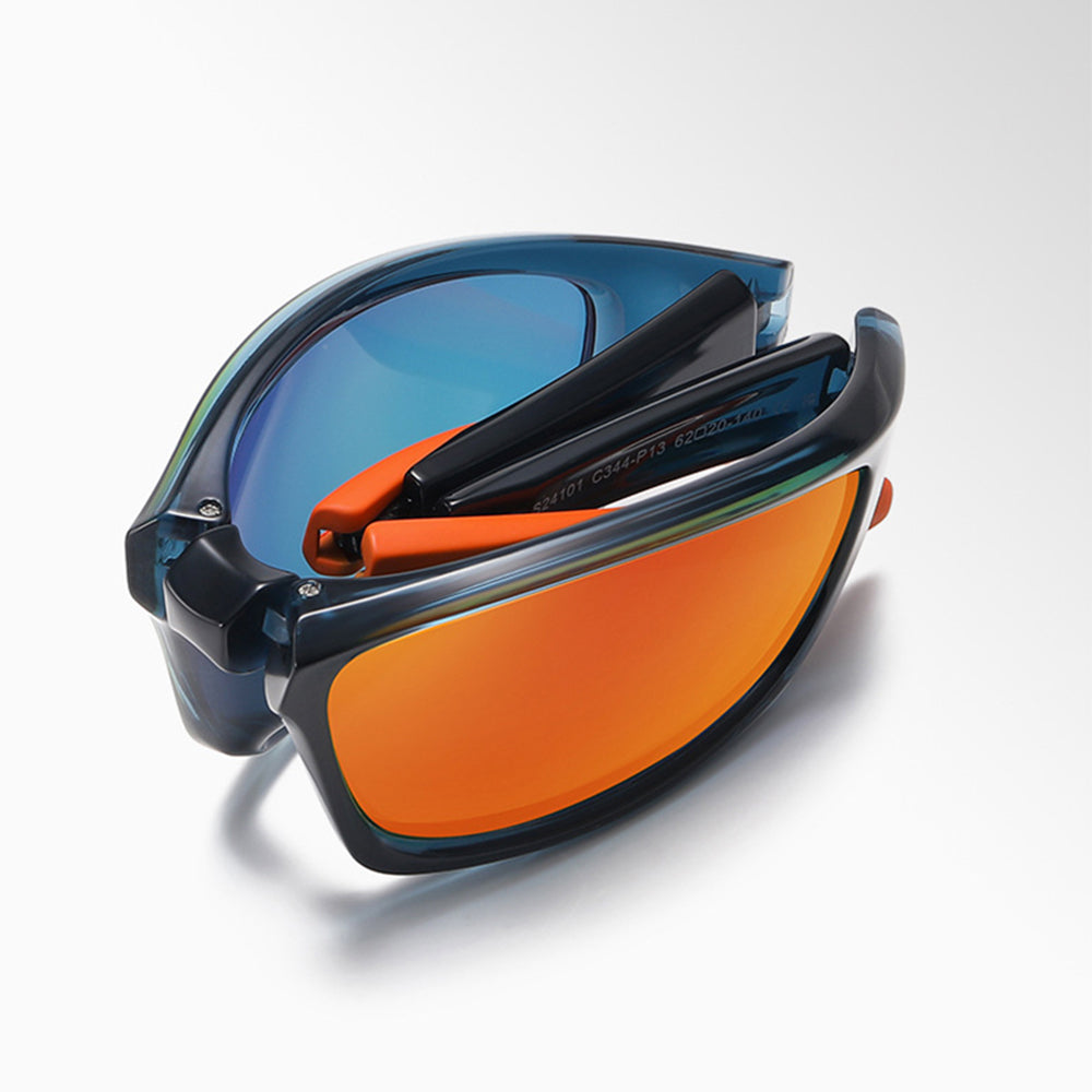 Ochelari De Ciclism Unisex Techsuit 24101, Polarizati, Gri Albastri