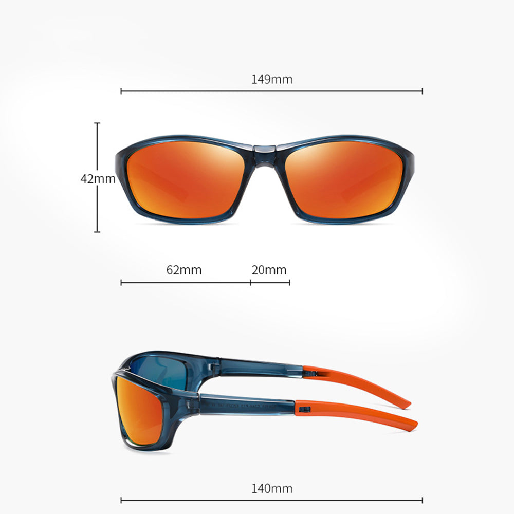 Ochelari De Ciclism Unisex Techsuit 24101, Polarizati, Negri Mov