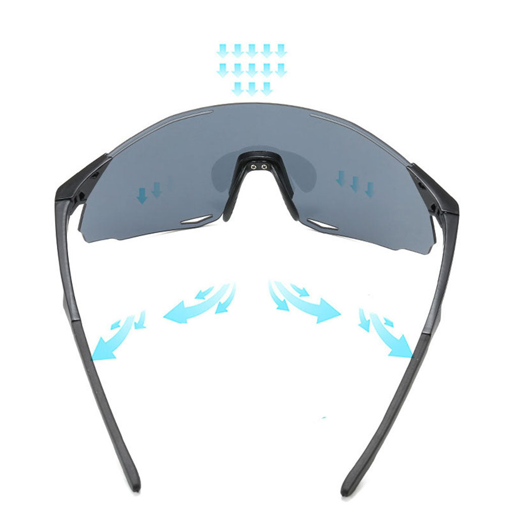 Ochelari De Ciclism Unisex Techsuit 8853, Negri Gri