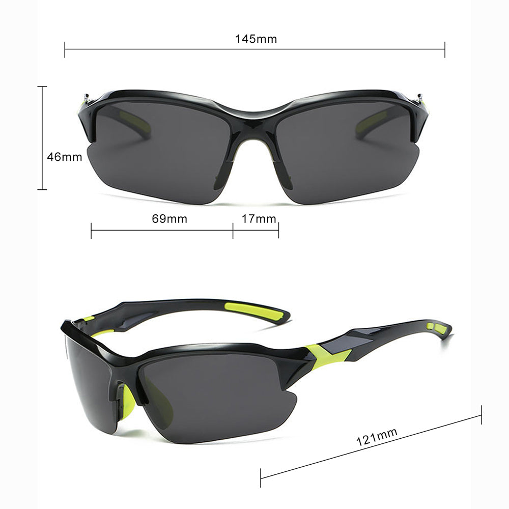 Ochelari De Ciclism Unisex Techsuit 9301, Protectie UV, Negri