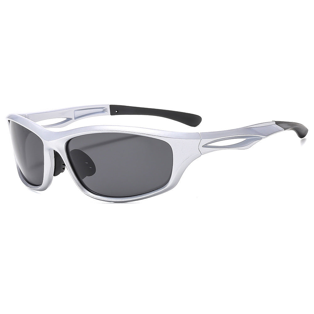 Ochelari De Ciclism Unisex Techsuit 9309, Polarizati, Argintii Gri