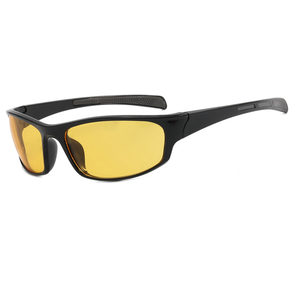 Ochelari De Ciclism Unisex Techsuit 9937, Negri Galbeni