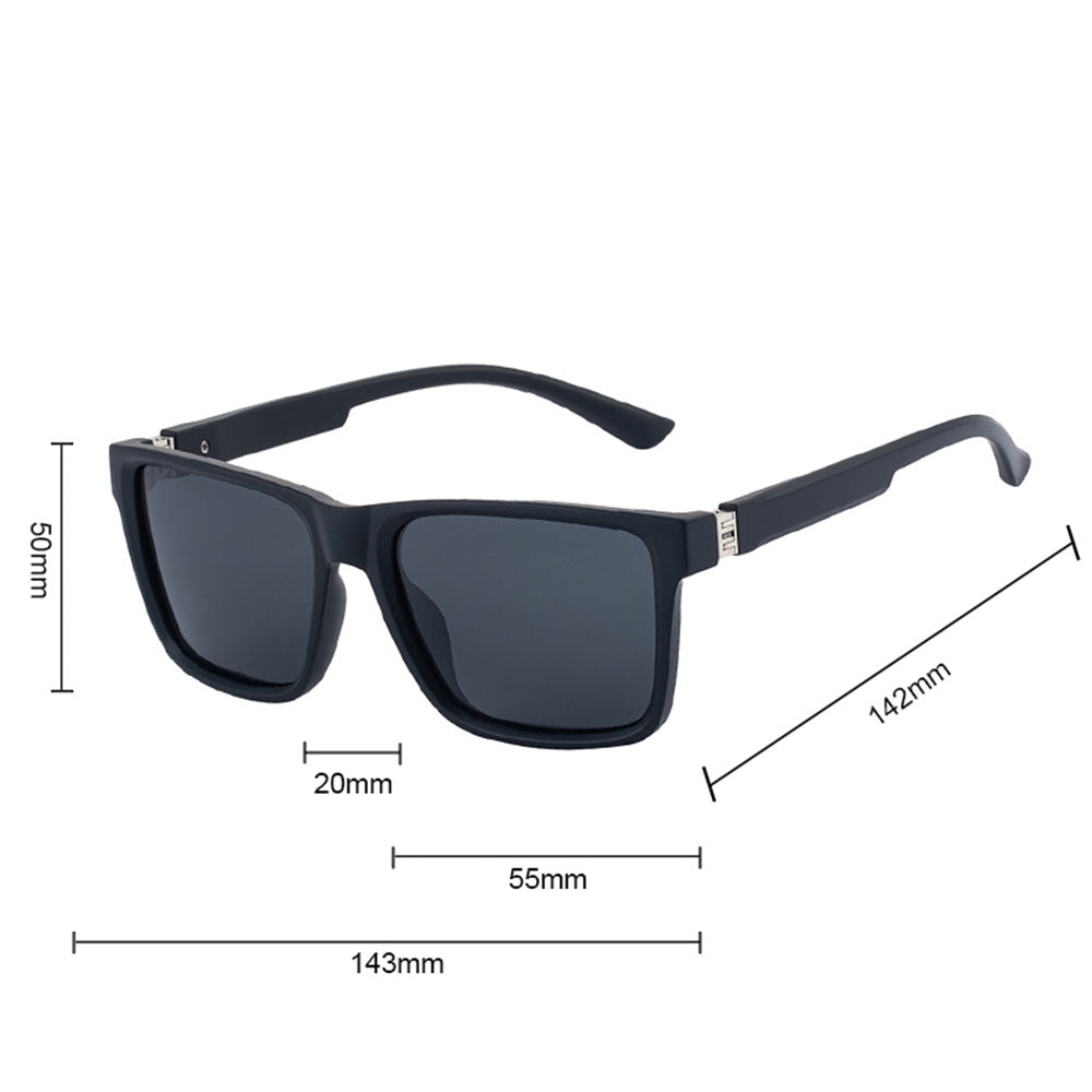 Ochelari De Soare Barbati Techsuit 8506, Polarizati, Protectie UV, Albastri Mat Gri