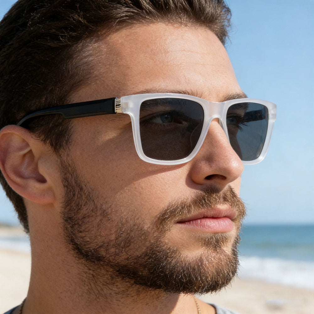 Ochelari De Soare Barbati Techsuit 8506, Polarizati, Protectie UV, Gri Mat