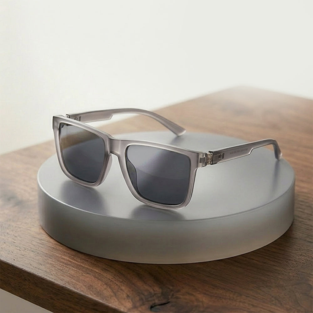 Ochelari De Soare Barbati Techsuit 8506, Polarizati, Protectie UV, Negri Mat