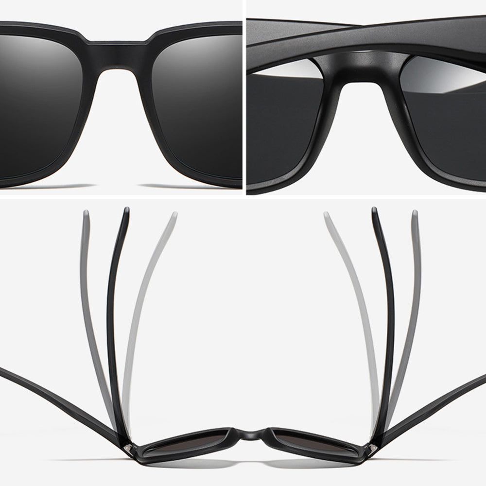 Ochelari De Soare Barbati Techsuit MM108, Polarizati, Protectie UV, Maro