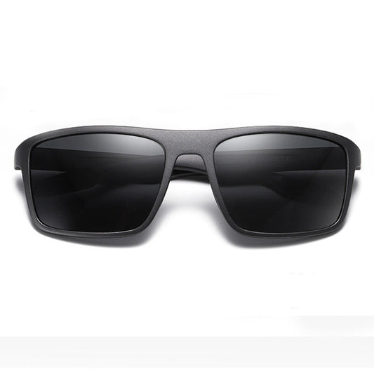 Ochelari De Soare Barbati Techsuit TR90 (MM101), Polarizati, Protectie UV, Negri Mat Gri