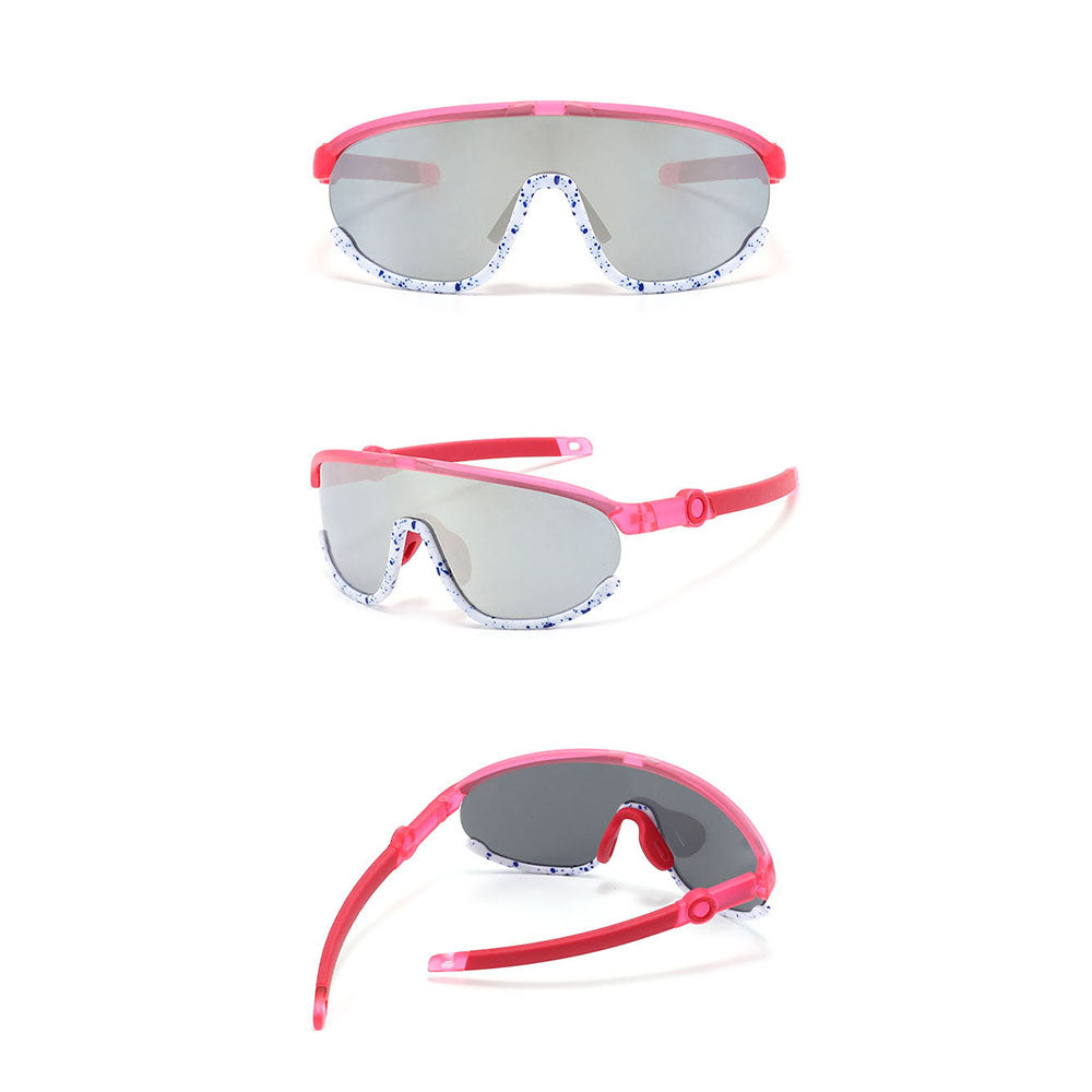 Ochelari De Soare Copii Techsuit 2025, Polarizati, Protectie UV, Roz