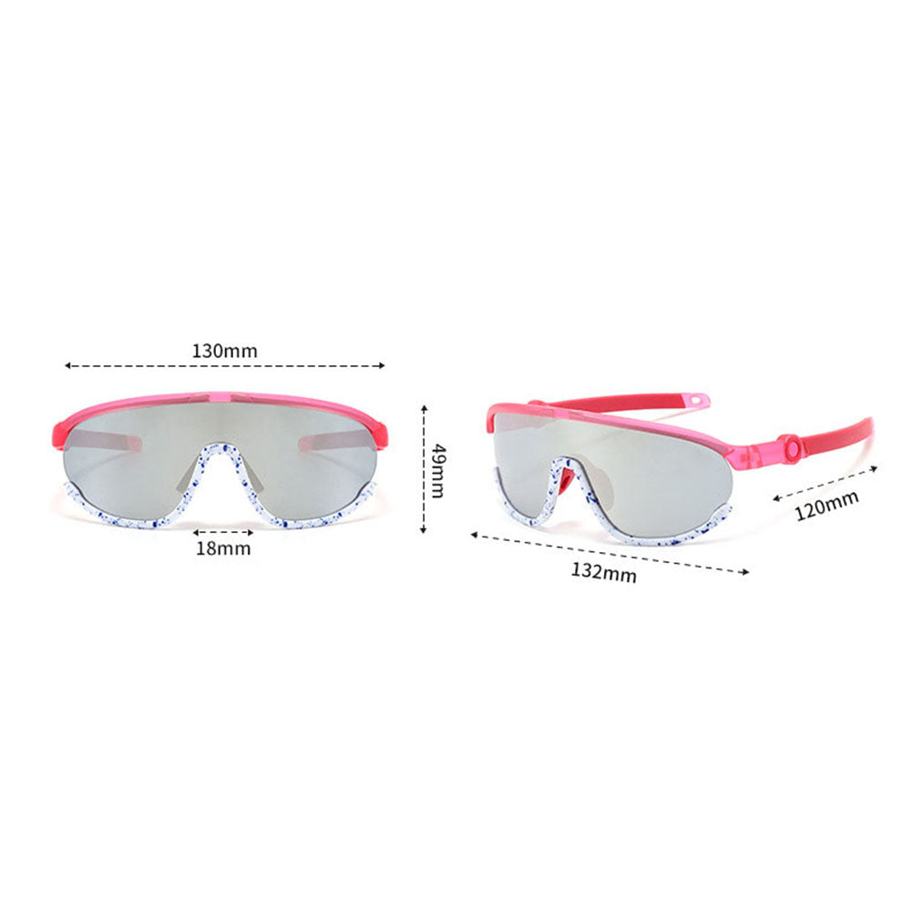 Ochelari De Soare Copii Techsuit 2025, Polarizati, Protectie UV, Roz