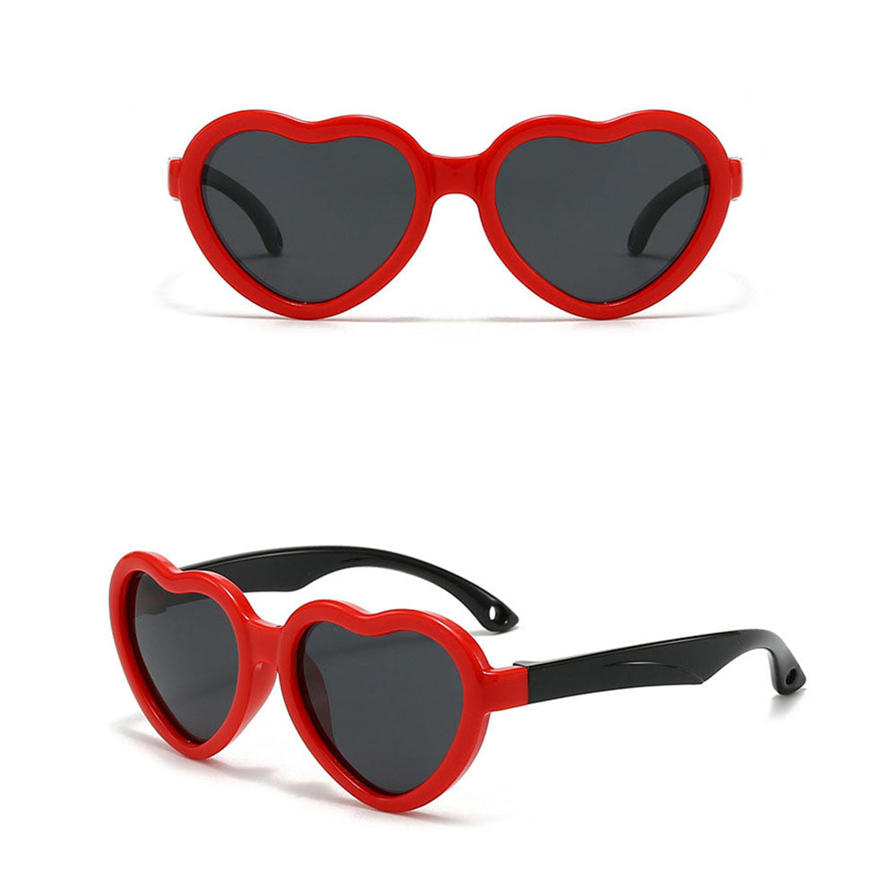 Ochelari De Soare Copii Techsuit 23070, Polarizati, Protectie UV, Negri Rosii