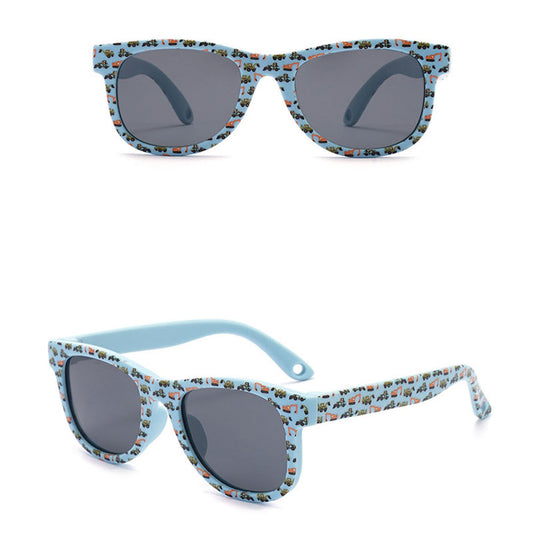 Ochelari De Soare Copii Techsuit 5218, Polarizati, Protectie UV, Albastrii