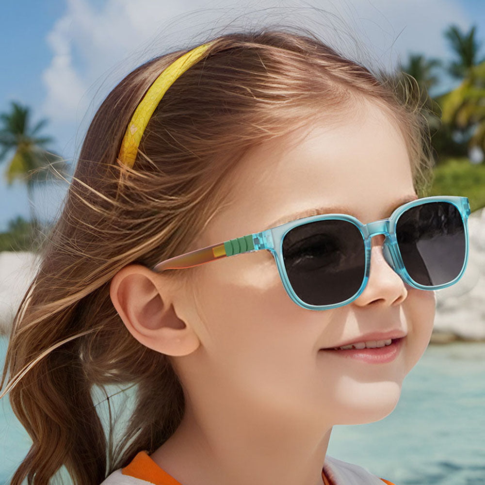 Ochelari De Soare Copii Techsuit 9694, Polarizati, Protectie UV, Bleu Negri