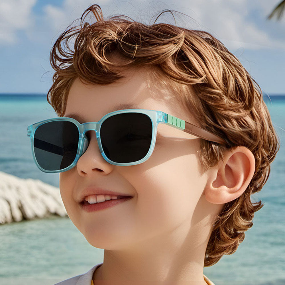 Ochelari De Soare Copii Techsuit 9694, Polarizati, Protectie UV, Bleu Negri
