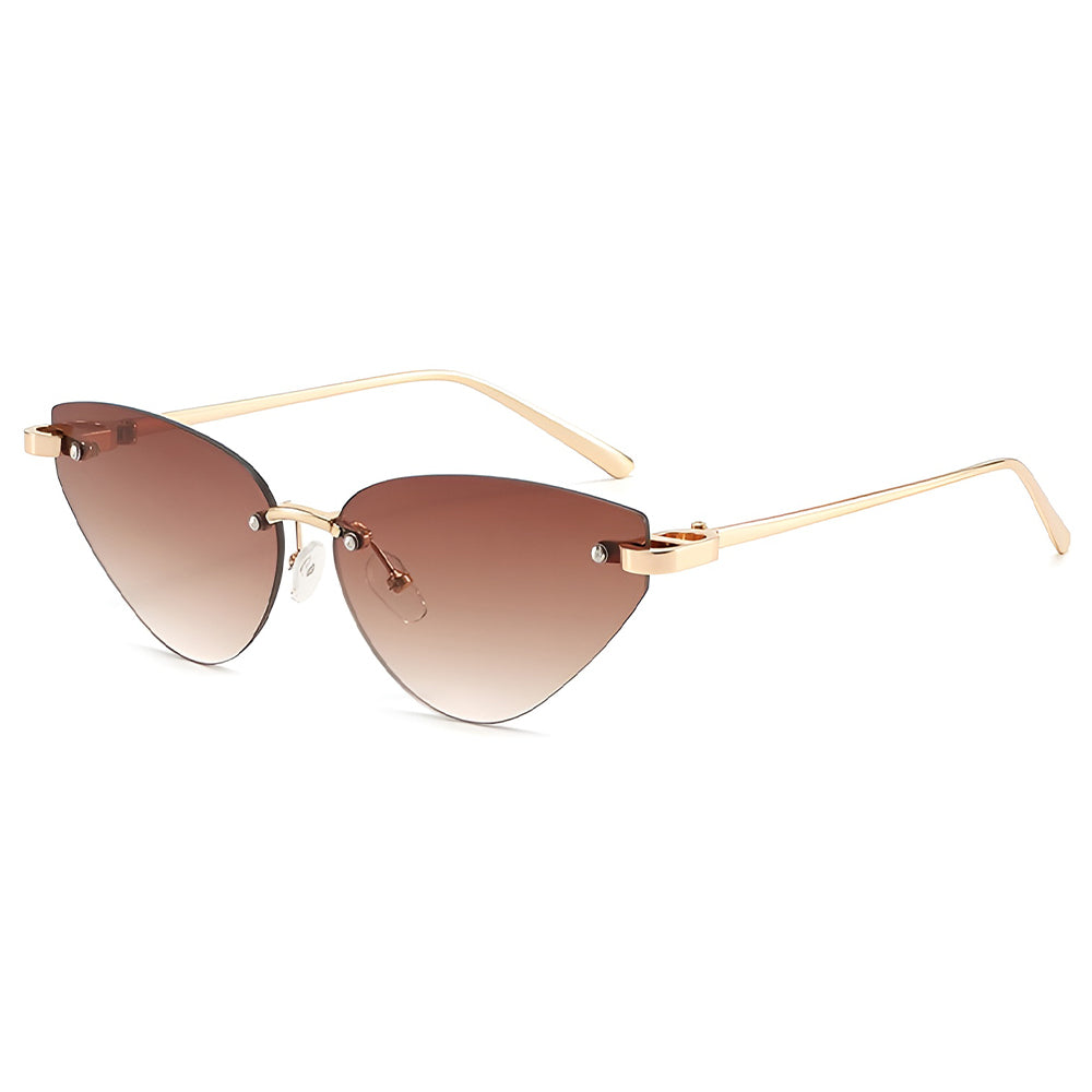 Ochelari De Soare Dama Techsuit S099, Aurii Maro