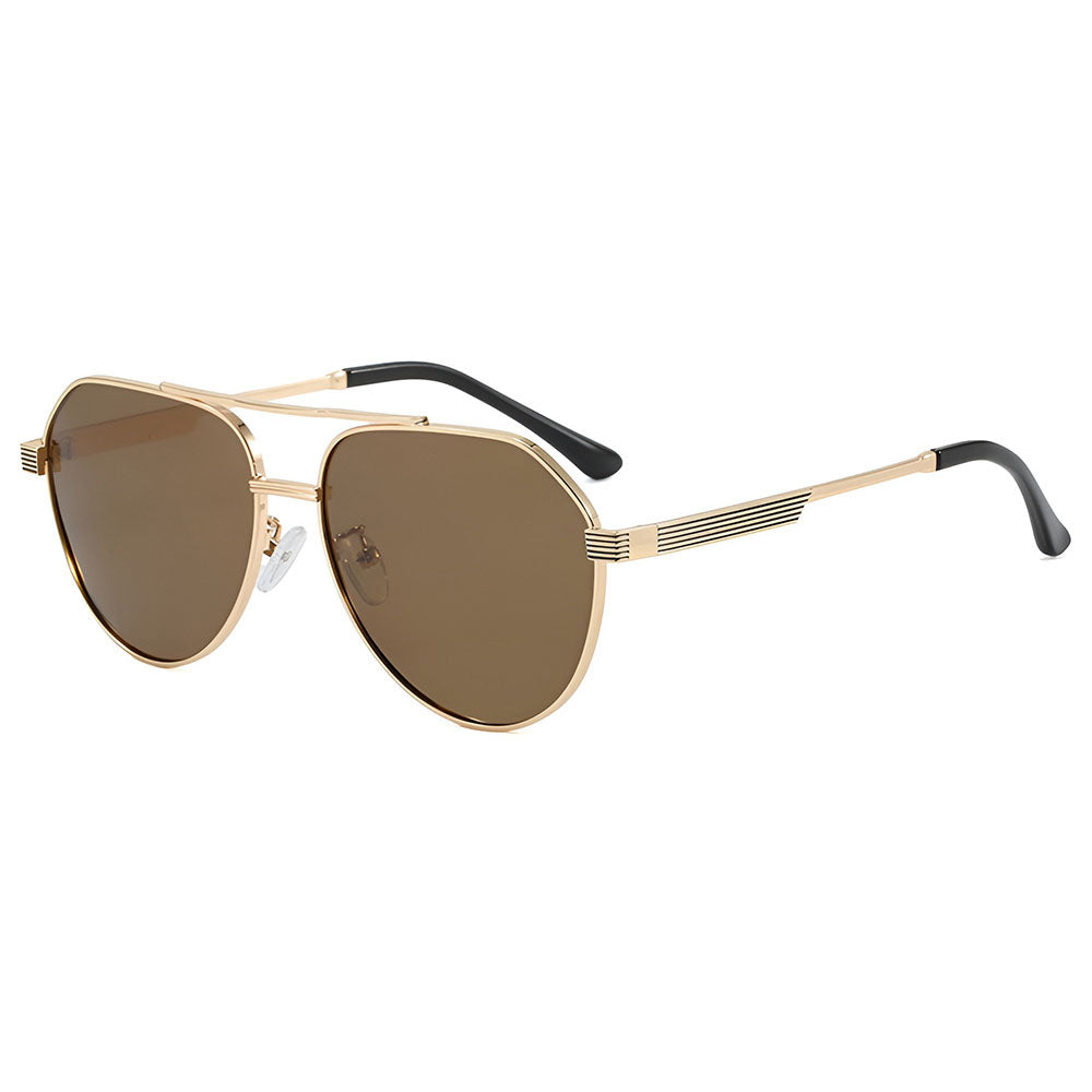 Ochelari De Soare Unisex Techsuit 8622, Polarizati, Protectie UV, Aurii