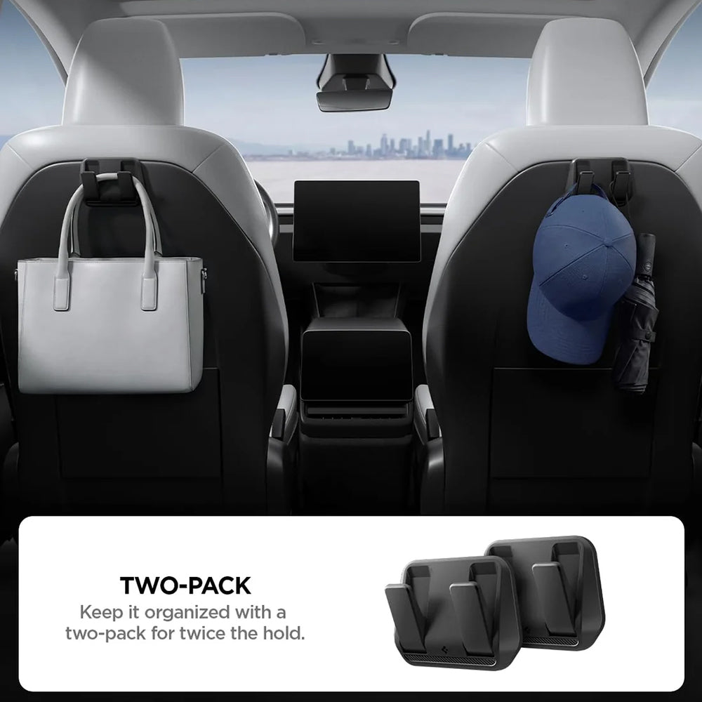 Organizator Auto Spigen cu montare pe spatele scaunului pentru Tesla Y / 3, Set 2 bucati ACP11563