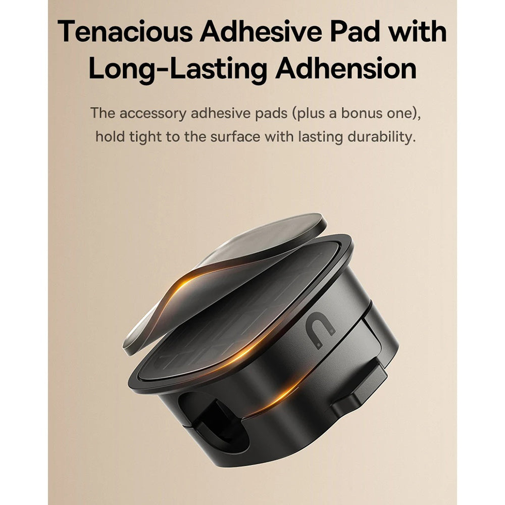 Organizator Cabluri Baseus Lite Magnetic, Set 3 Bucati, Negru B01331106111-00