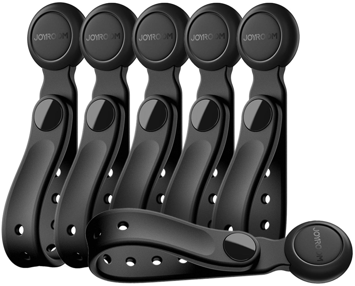 Organizator Cabluri Joyroom JR-ZS422, Magnetic, Set 6 Bucati, Negru