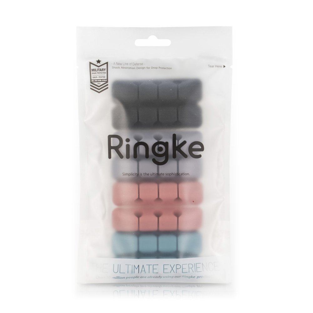 Organizator Cabluri Ringke, Set 4 bucati, Diverse Culori