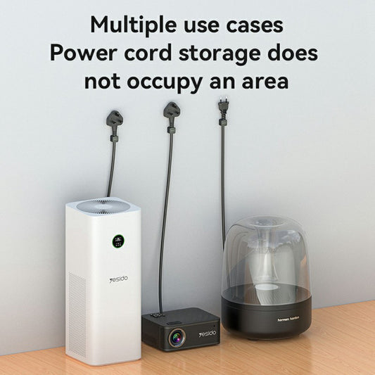 Organizator Cabluri Yesido C216BL, Set 4 bucati, Negru