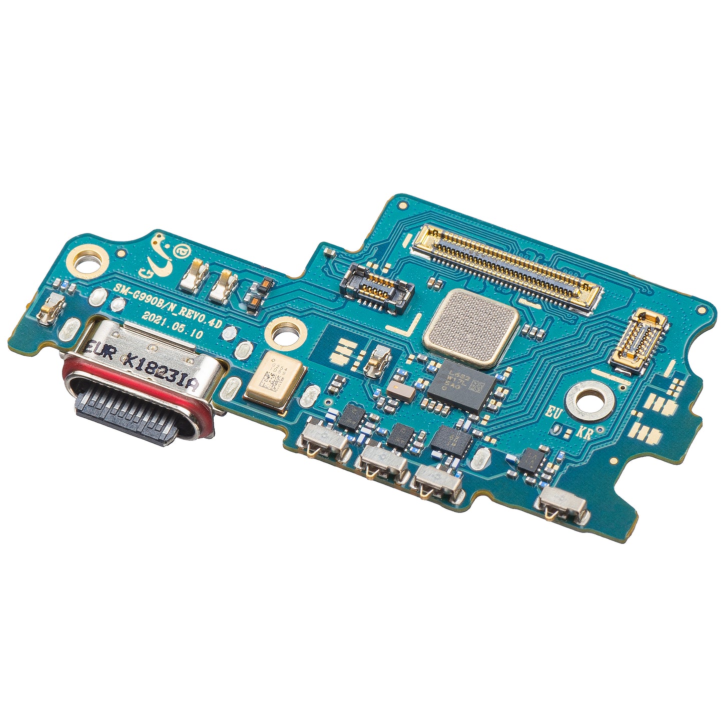 Placa cu Conector Incarcare - Microfon - Modul Cititor SIM Samsung Galaxy S21 FE 5G G990, Service Pack GH96-14548A