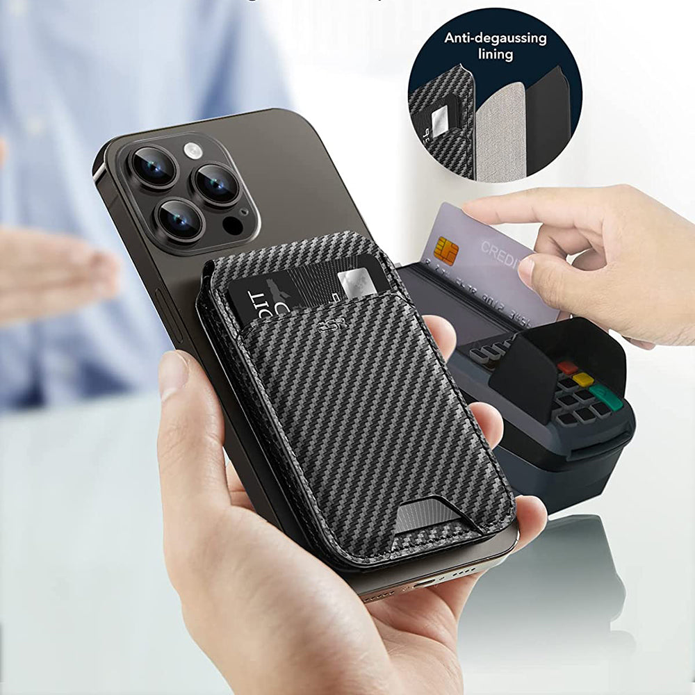 Portofel Magsafe, ESR, Carbon, Negru