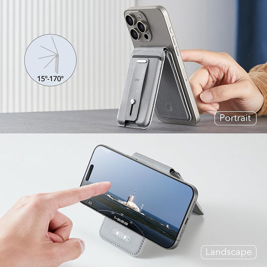 Portofel Magsafe, ESR, Findy my Wallet, Gri