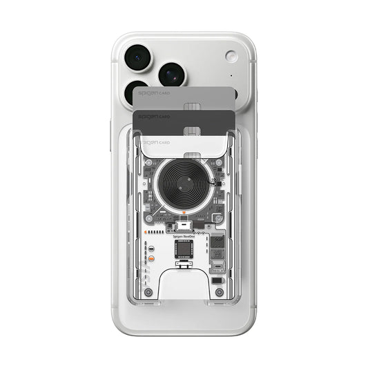 Portofel MagSafe, Spigen, Ultra Hybrid Zero One, Transparenta AFA11403