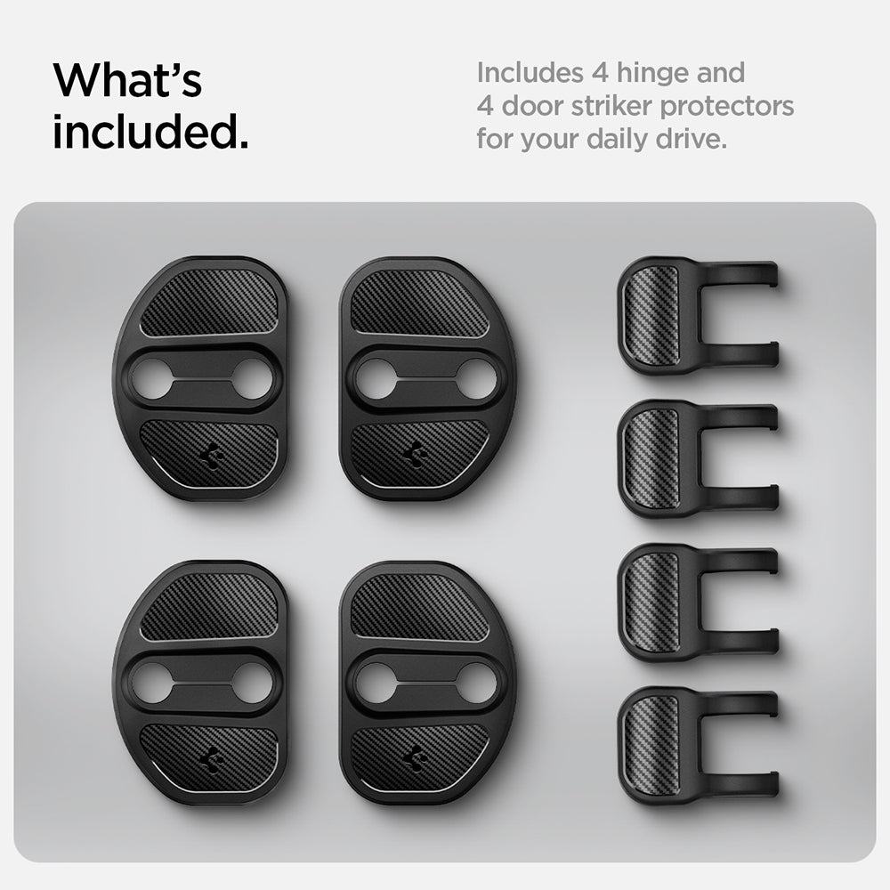 Protectie Balamele / Incuietori Usi Auto Spigen pentru Tesla Y / 3, Set 4 bucati ACP07123